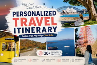 create a personalized travel itinerary for your trip