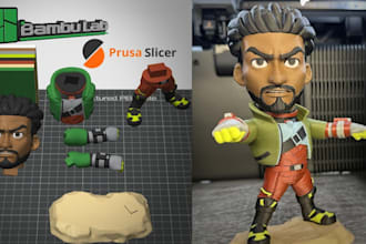 make multicolor stl file to 3mf, split 3d model ready for bambu lab ams printing