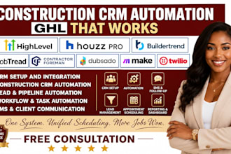 setup ghl houzz pro buildertrend jobtread contractor foreman dubsado make twilio
