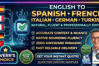 translate english to spanish, french translation and german document translate