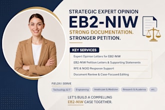 write strategic eb2niw expert opinion letters for uscis petitions