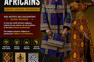 je vais créer un motif textile unique et rare
