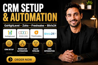 setup gohighlevel zoho freshsales and bitrix24 CRM