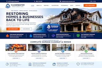 design squarespace fire damage restoration smoke damage water damage cleanup
