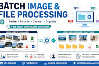 batch process images and files