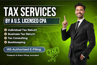 prepare and file your annual tax return and tax filing