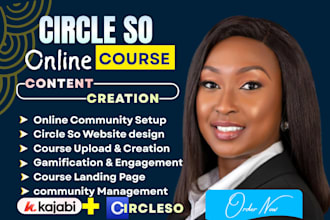 circle so online course setup circle so online community website membership site