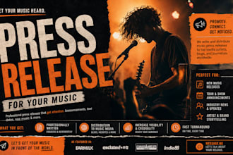 write and distribute your music press release distribution PR distribution
