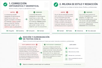revisaré y mejoraré tus textos, en español y catalán
