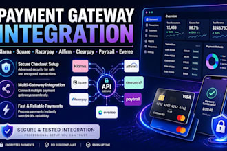 integrate clearpay, evereye, paytrail, square, klarna, razorpay, affirm payments
