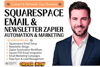 setup squarespace email newsletter zapier automation square pos email marketing