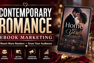 boost contemporary romance ebook sales, amazon romance book and ebook marketing