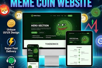 design responsive crypto meme coin website