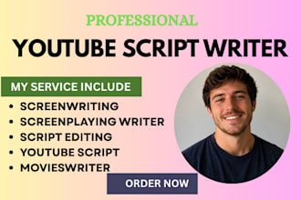 write movie script film screenplay script editing script rewrite TV pilot