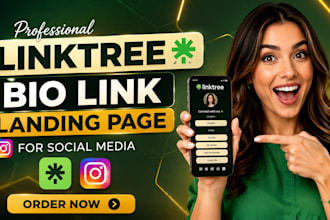 setup linktree bio link landing page instagram biolink for social media