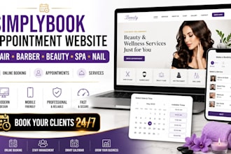 build hair barber beauty spa nail salon simplybook appointment booking website