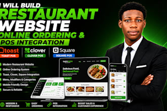 build restaurant website online ordering toast clover square pos integration