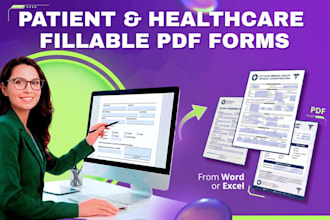 redesign complex patient and healthcare forms into fillable pdfs