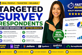 distribute your survey and polls and get targeted respondent fast