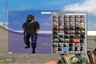 create or edit custom garrys mod player model with addons for gmod using hammer