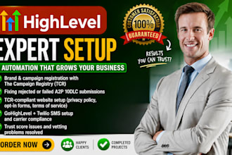 register your gohighlevel a2p 10dlc and fix tcr rejection