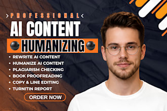 manually rewrite ai content, edit and humanize ai content, novel proofreading