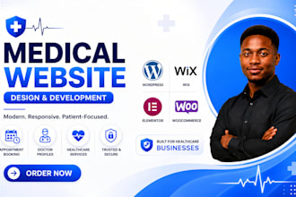 design a modern medical healthcare website for you