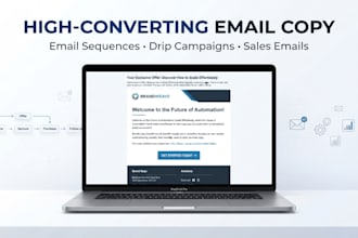 write email copy, email sequences, email  campaigns, email marketing sales copy