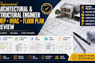 architect review and structural engineer mep hvac floor plan in mi ks ct nm vt