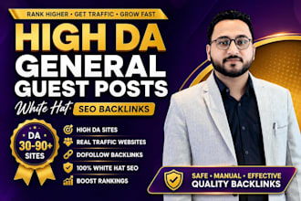 publish general guest posts with clean dofollow backlinks