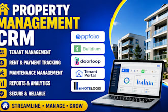 do property management appfolio buildium doorloop tenant portal hotelogix CRM