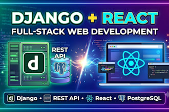 build a full stack web application with django, react, and postgresql