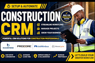 setup construction CRM buildertrend procore jobnimbus acculynx