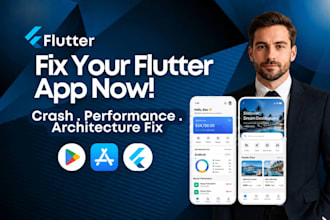 fix flutter app bugs, errors, crashes, and build issues