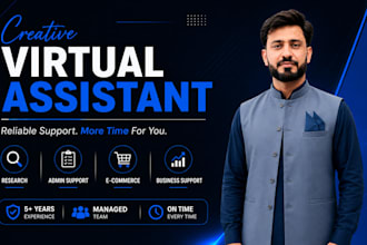 be your virtual assistant for research, admin online tasks