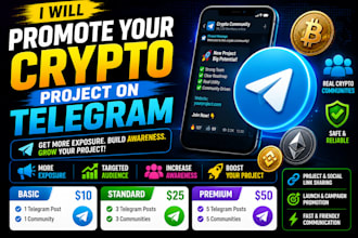 promote your crypto project on telegram