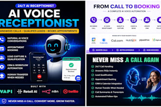 build an ai voice receptionist for calls and appointment booking