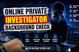 do social media investigation osint background check find someone forensics