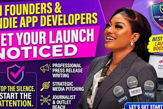 write launch press release to help ai founders, indie app developers get noticed