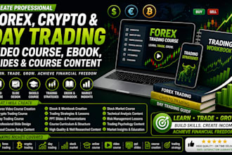 create professional crypto and day trading ebook and online course