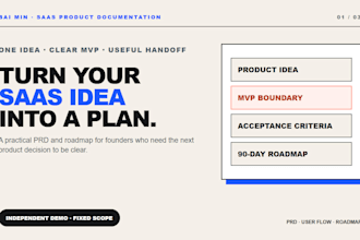 turn your saas idea into a clear prd and product roadmap