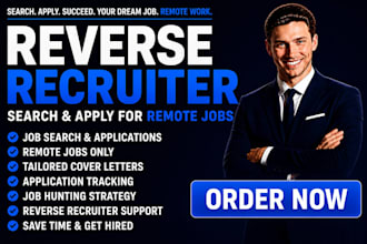 search and apply for remote jobs as reverse recruiter job hunting application