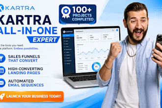 high converting kartra sales funnel kartra website and email automations