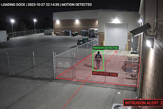 develop real time cctv motion detection and security camera analytics