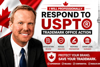 professionally respond to uspto trademark office action and refusal