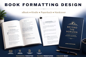 book formatting, ebook formatting, kindle formatting, paperback formatting, book
