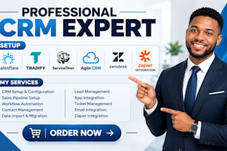 setup salesflare tradify servicetitan crm agile zendesk zapier integration