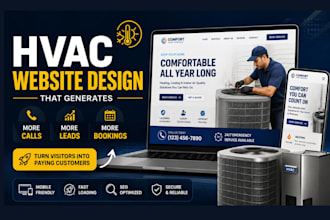 design an hvac website that generates more leads, calls and service bookings