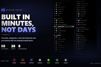 setup a premium custom fivem or gaming discord server in minutes
