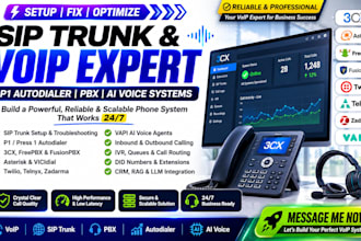 troubleshoot sip trunk telnyx twilio 3cx zadarma voip p1 autodialer fusionpbx